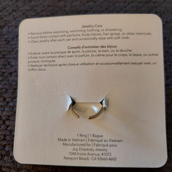 NWT Joy Dravecky Adjustable Chloe Ring - Picture 3 of 9